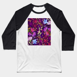 Hello spring. Colorful Flower pattern Baseball T-Shirt